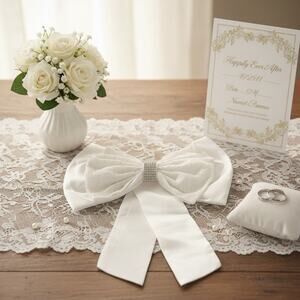 Detachable Lace Wedding Dress Bow
